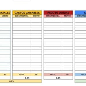 Plantilla de Presupuesto Mensual 2026